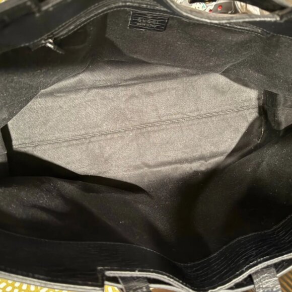 GU002, GUCCI, GG Leather & Canvas Tote w/COA - Picture 4 of 4